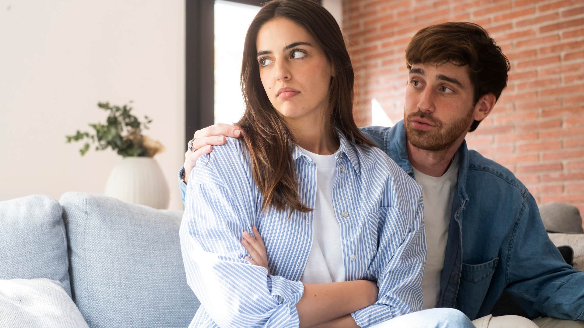 wife turned away from helpful husband telling him i told you so