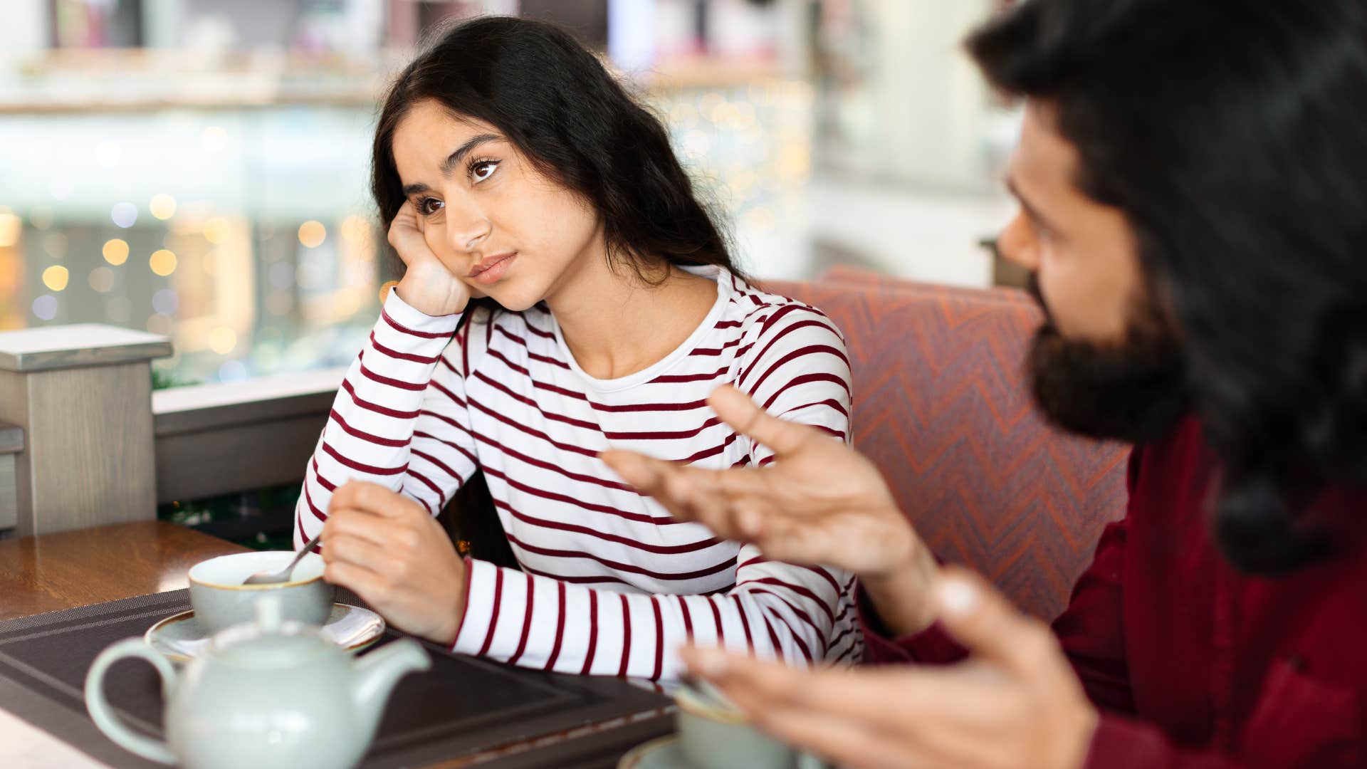 annoyed wife telling husband you're turning into your father hurting his feelings