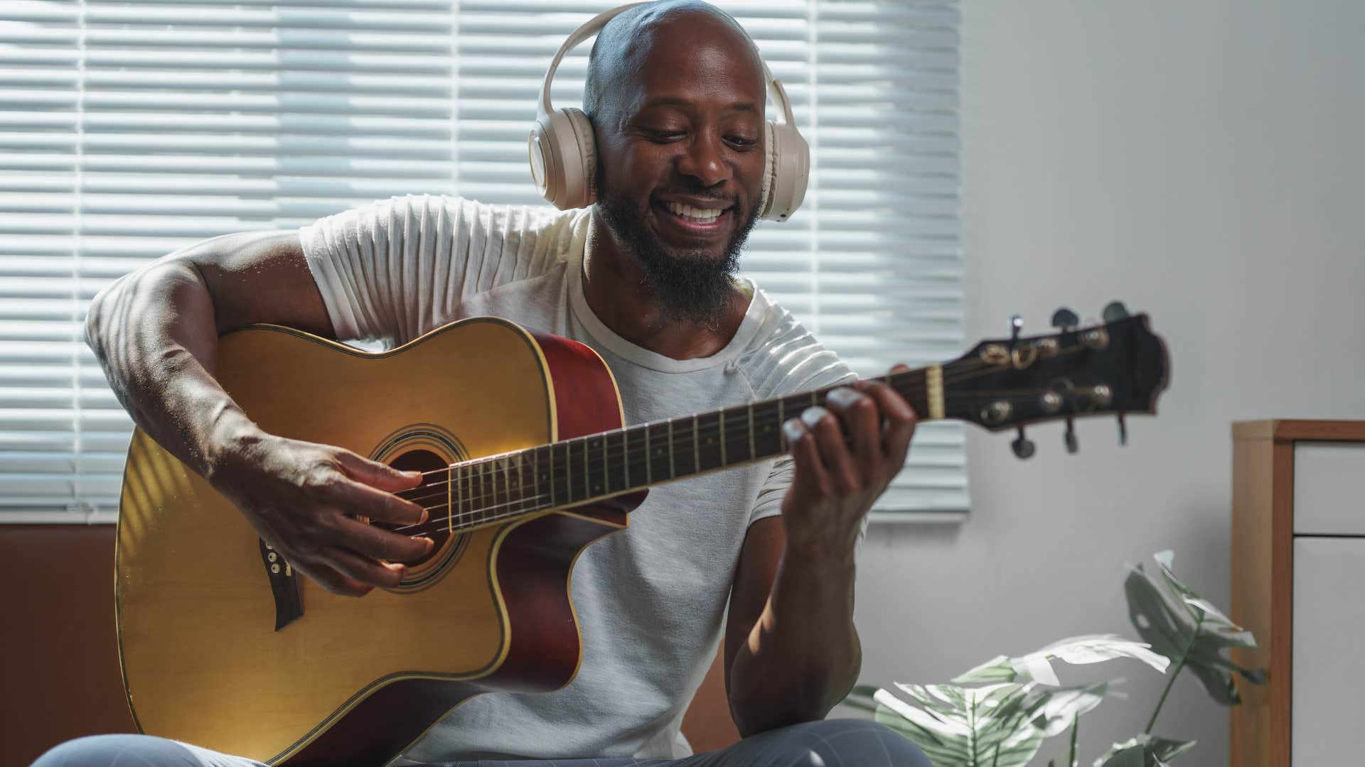 magnetic man finding passion in playing guitar