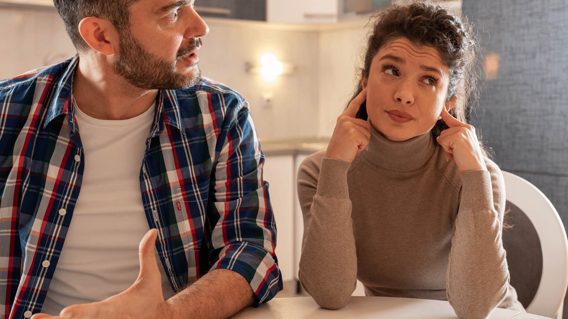 woman not making space for opposition in discussion with her partner