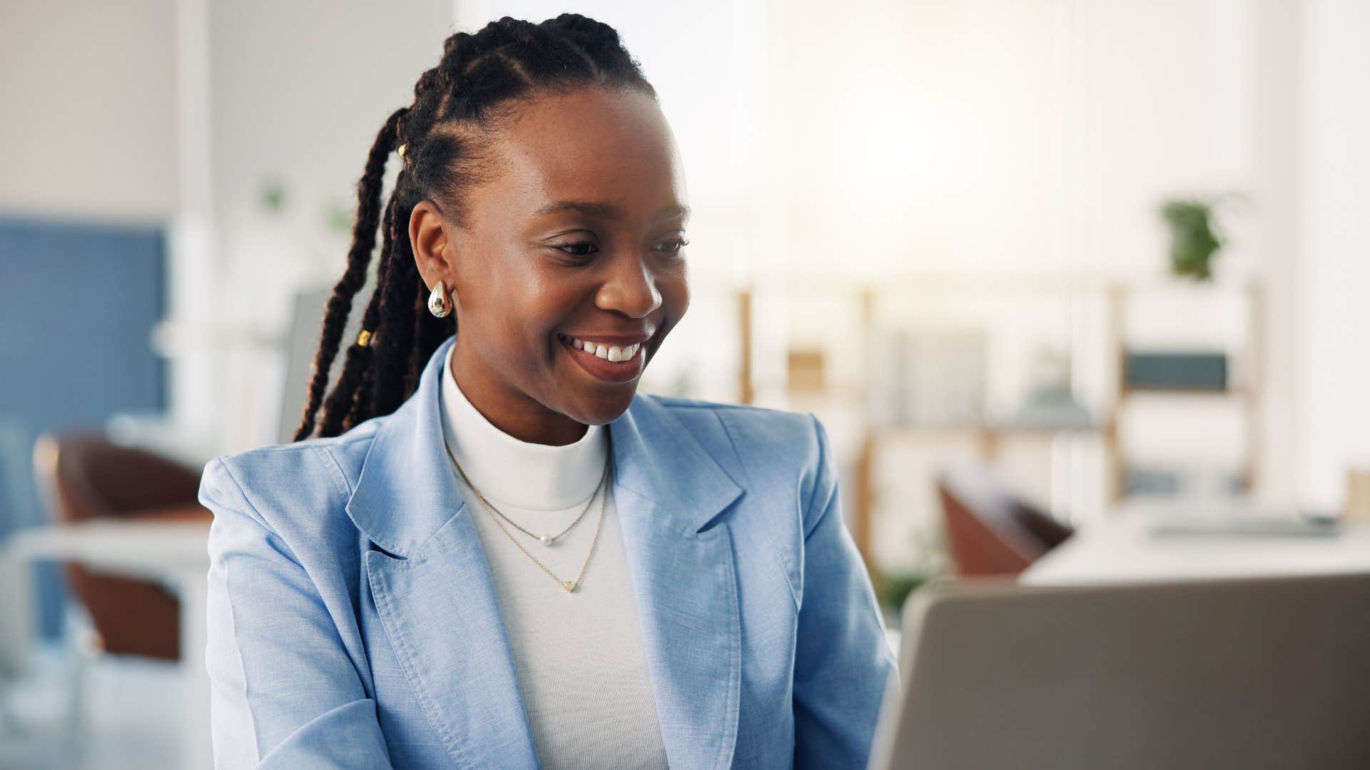 woman thinking ahead by doing her research beforehand