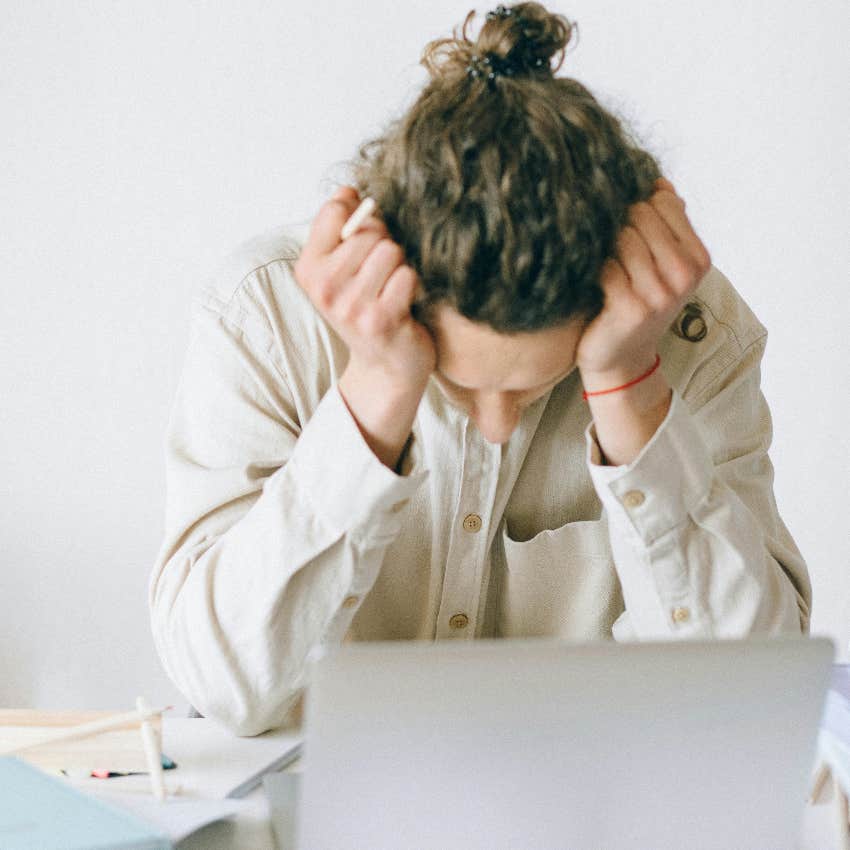 man who is caught up in overthinking