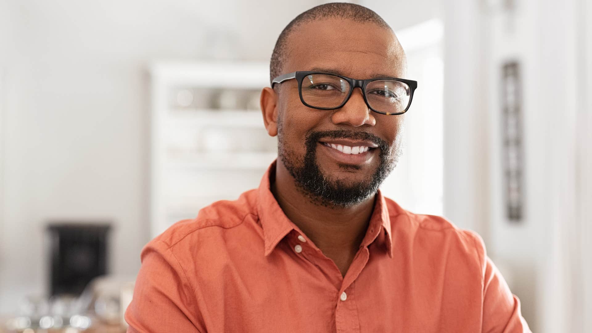 good reliable man smiling at home