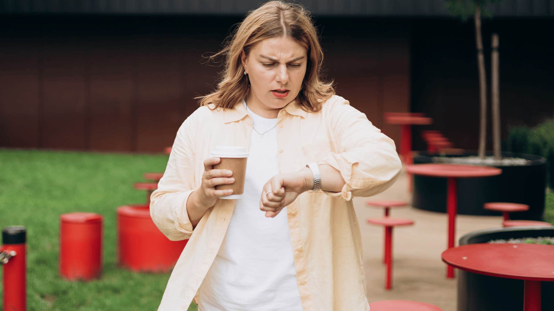 Woman being inconsistent and showing up late.