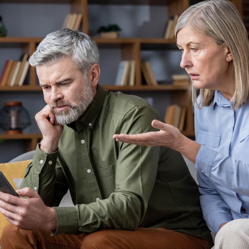 husband whose wife feels invisible because he's always distracted by his phone on the weekend