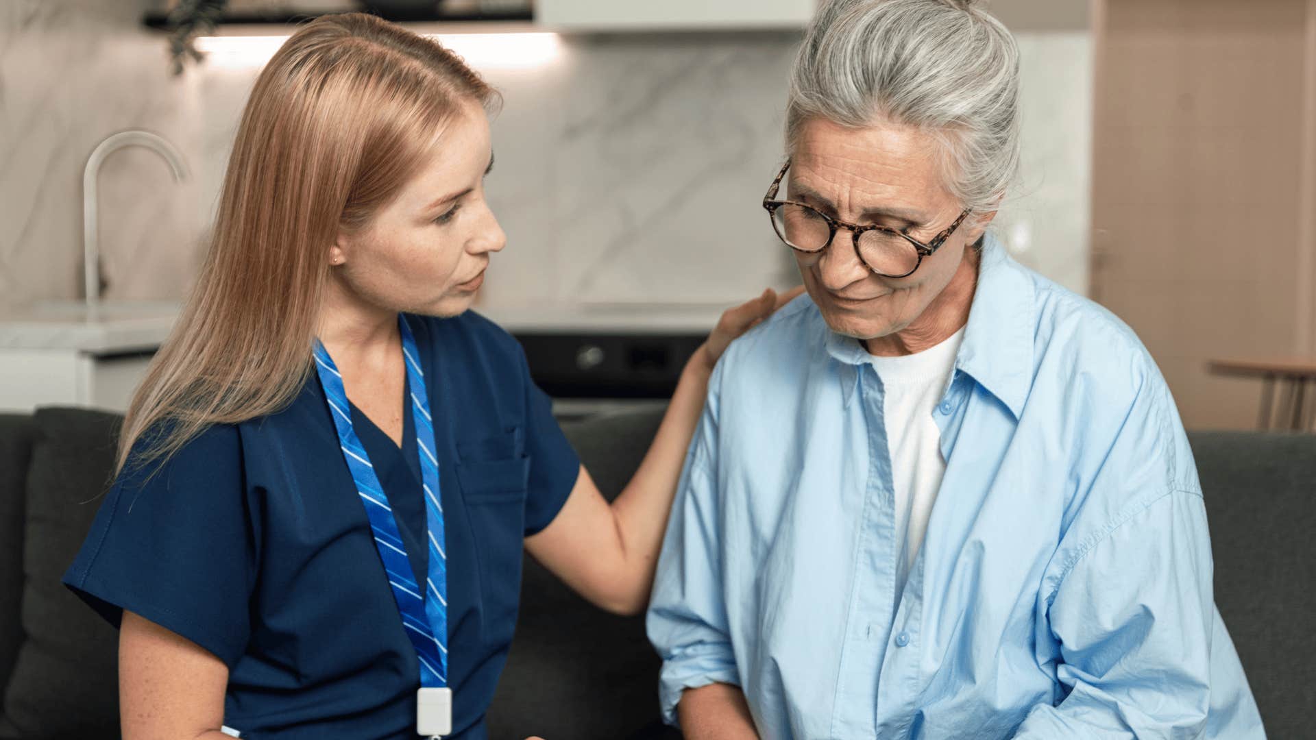 high-value woman noticing her patient's worries during visit