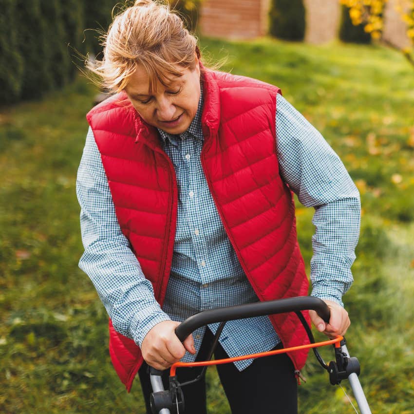 woman raised in the 60s refusing to outsource physical labor at home