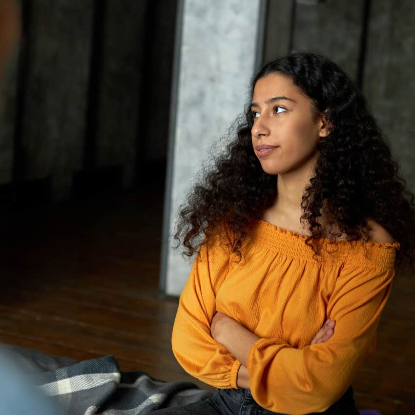 less intelligent woman who only cares about being right in a disagreement
