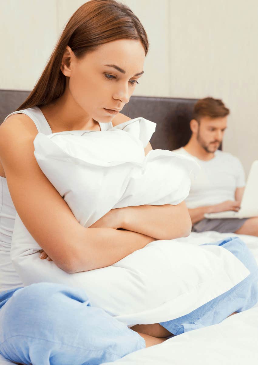 woman feeling invisible when with man
