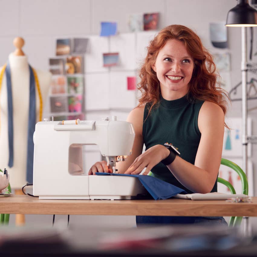 woman who fixes sewing machines after leaving her soul-sucking job