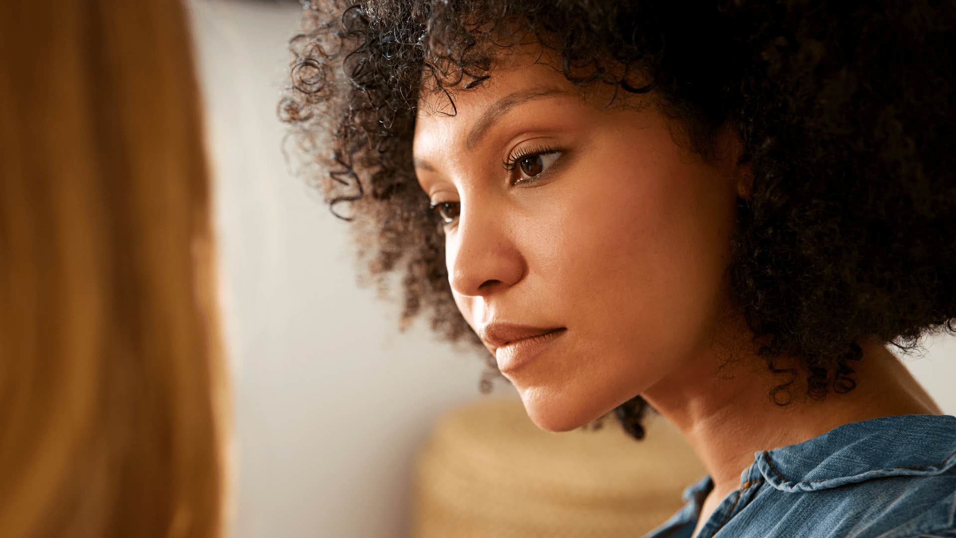 insecure woman asking friend is it okay if I do that