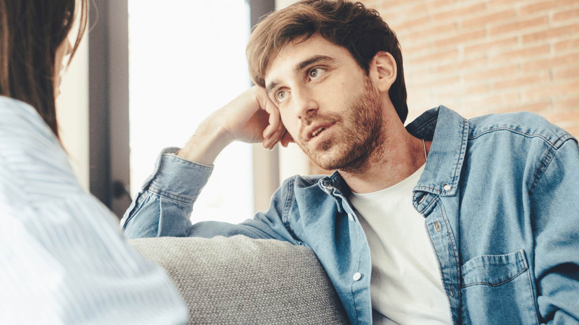 needy man telling partner you do it better