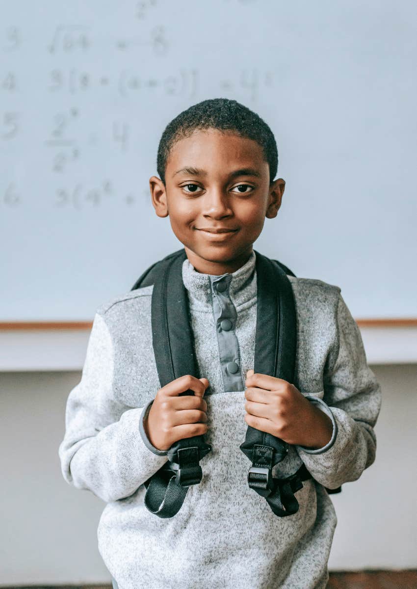 young boy with a high iq learning humility