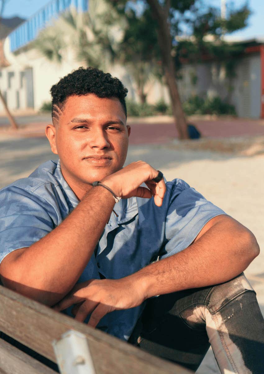 young man not looking for validation