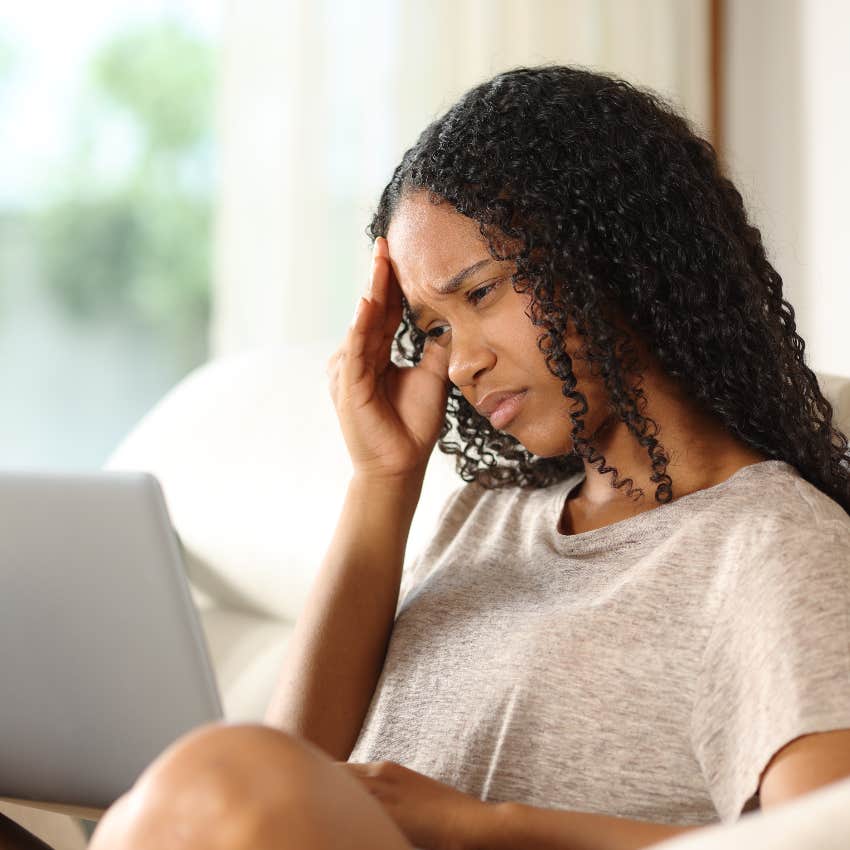 woman confused about job application rejection probably due to ai screening tools