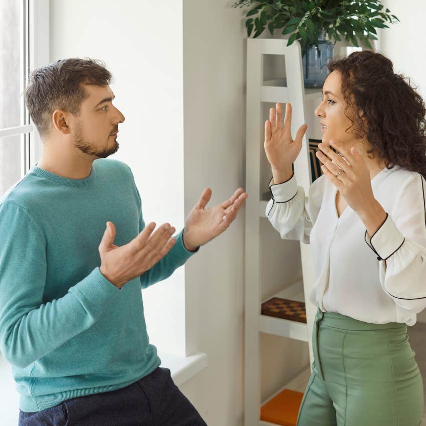 woman being overly critical of her husband