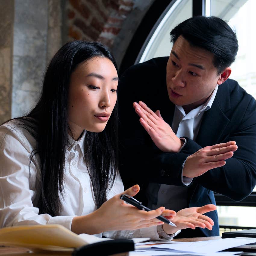 Gen Z woman leaving certain words out of the office
