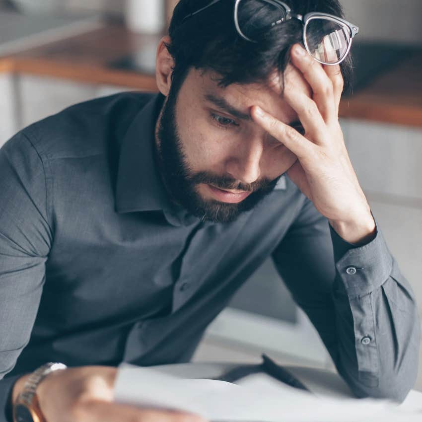 man who doesn't know how to pay his bills because his employer is spending his salary on ai
