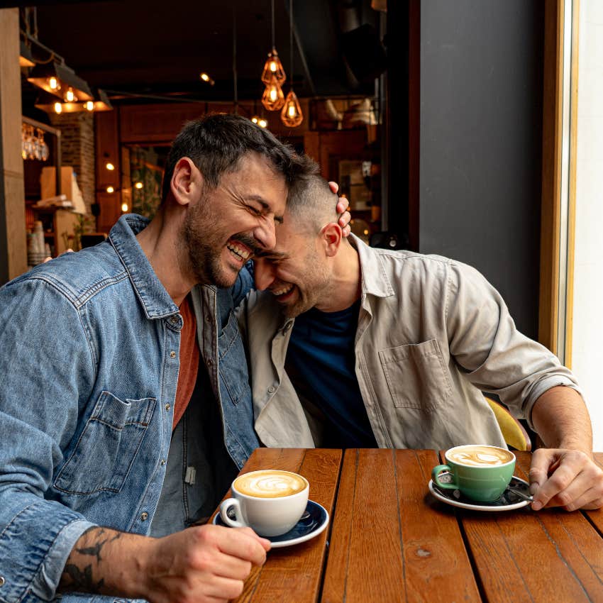 brothers reconnecting over coffee and focusing on their relationship