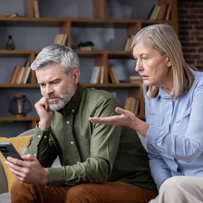 man who isn't listening to his wife
