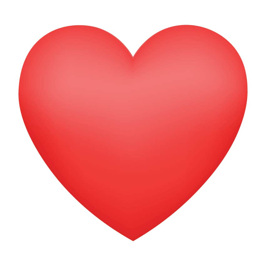 red heart emoji