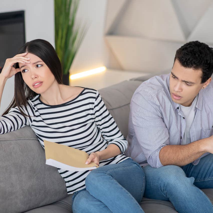 woman experiencing relationship challenges turned away from partner