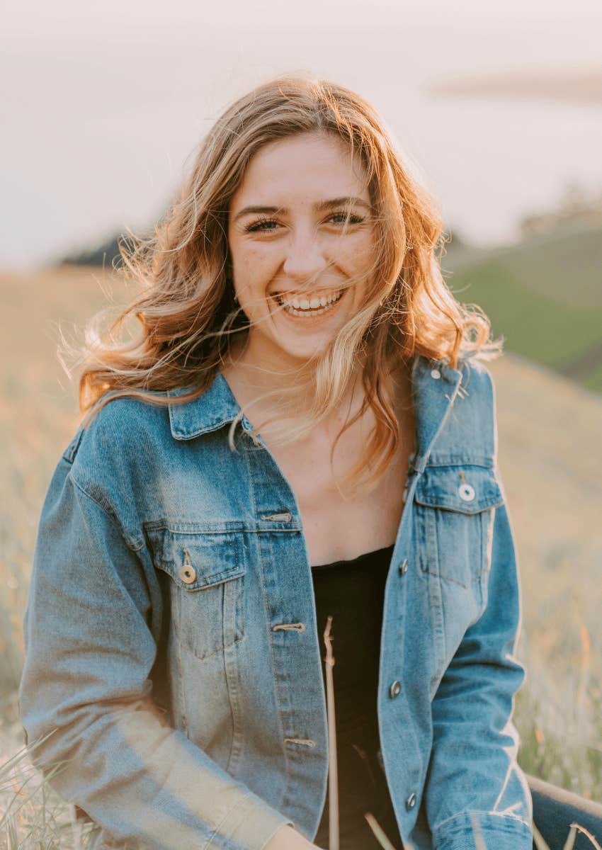 happy young woman