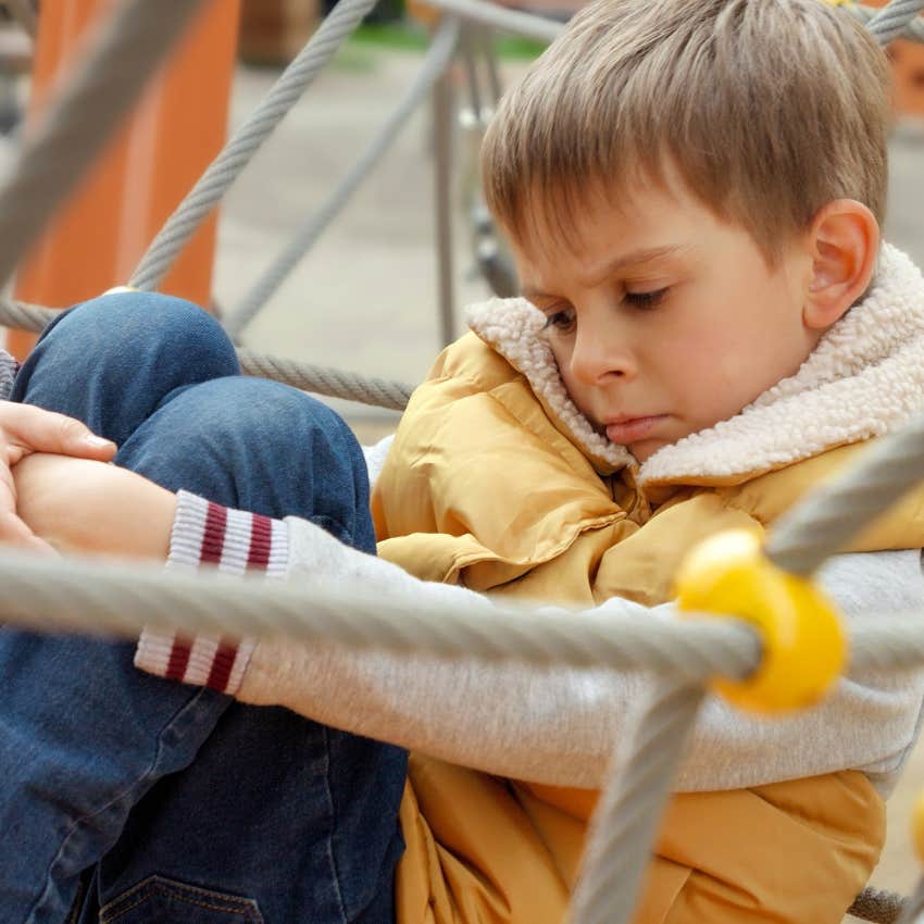 depressed little boy