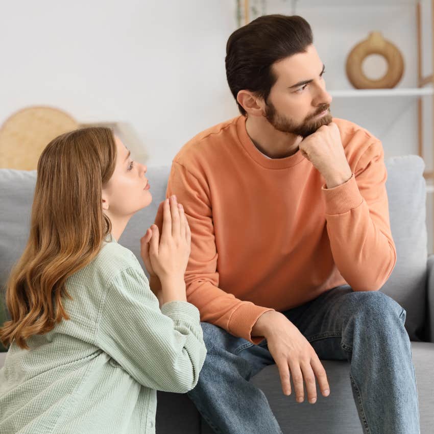woman apologizing for being difficult