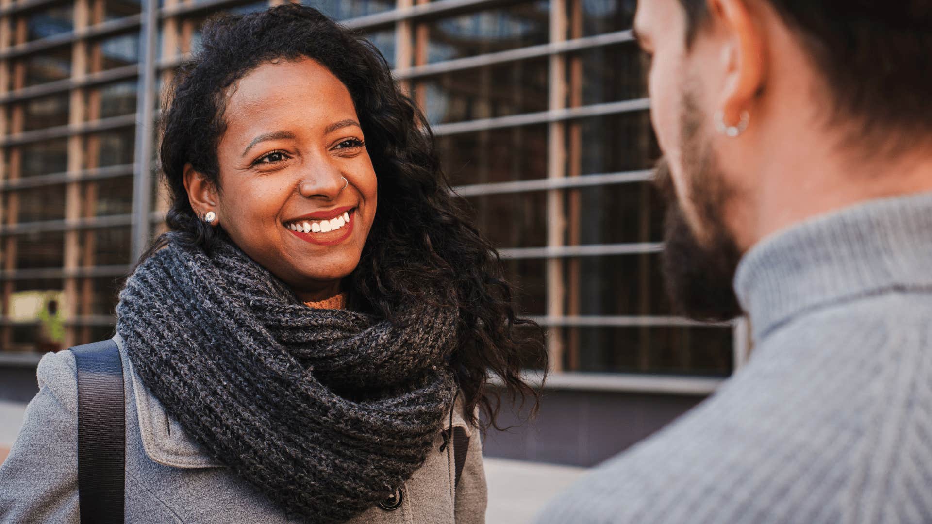 sarcastic woman joking with friend in casual conversation saying that's a choice