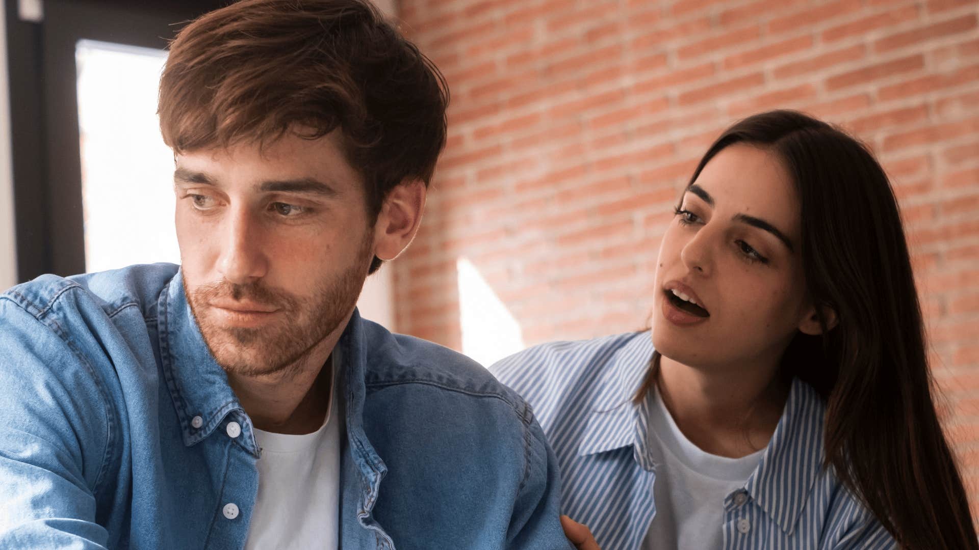 man who can't explain his emotions to his girlfriend