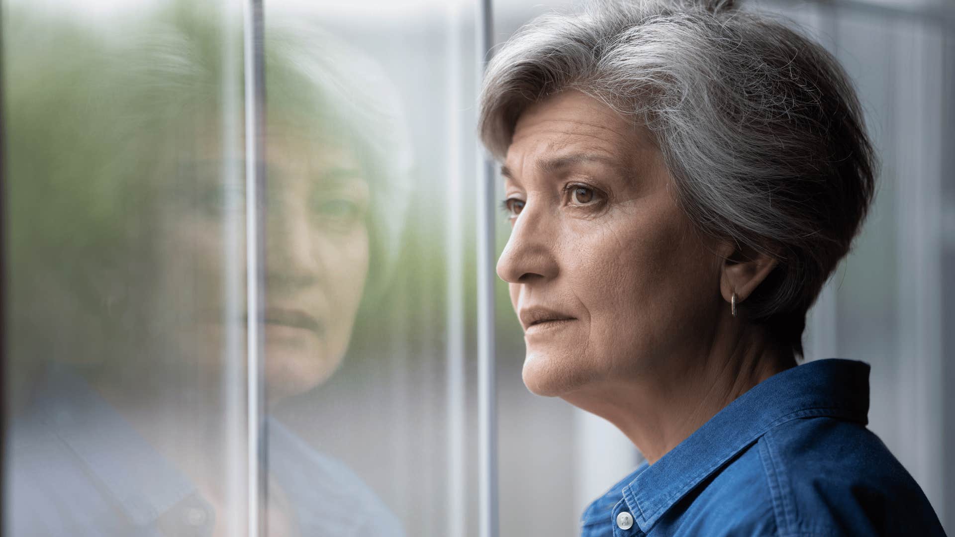 older woman feeling upset people can see through her manipulation