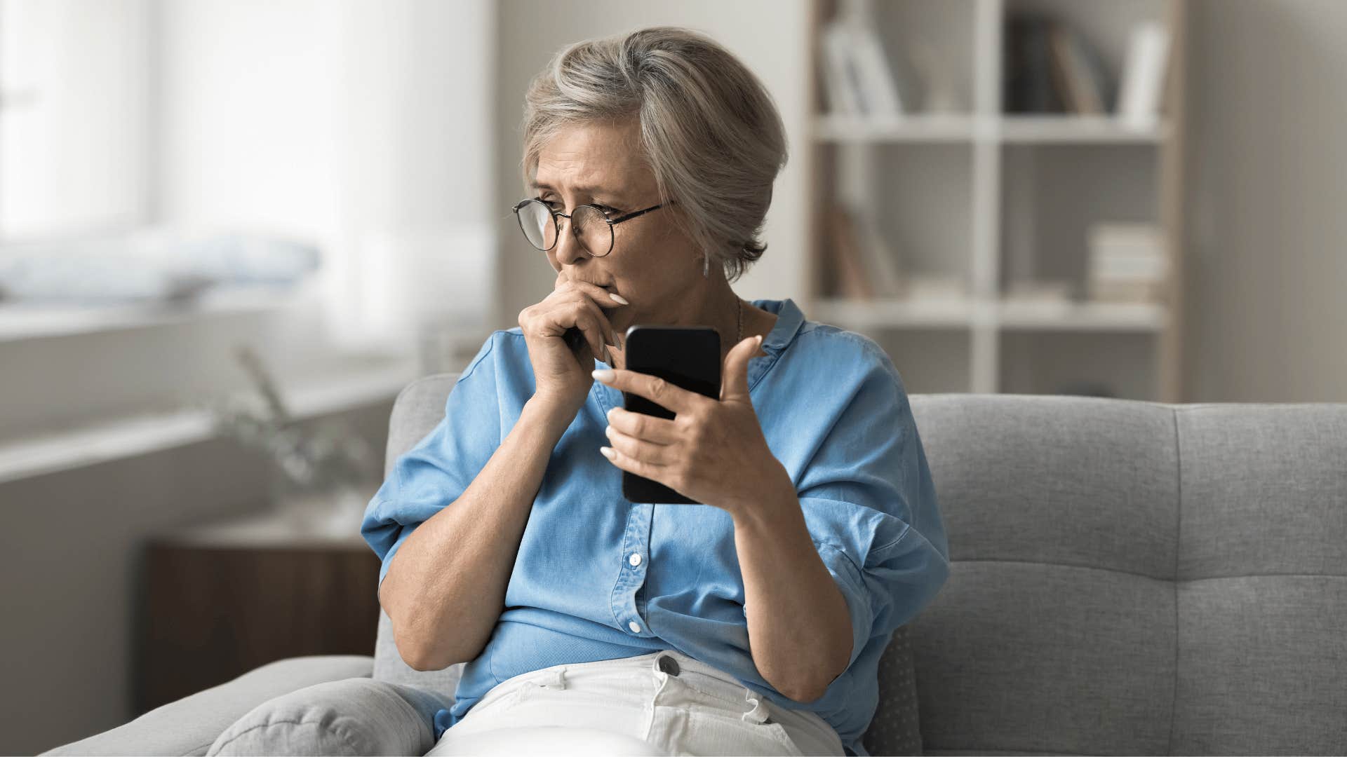 woman worried about her future feeling upset