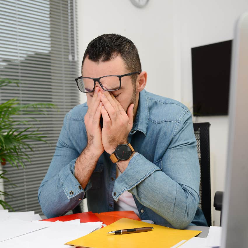 man experiencing burnout and has no idea where he sees himself in 5 years