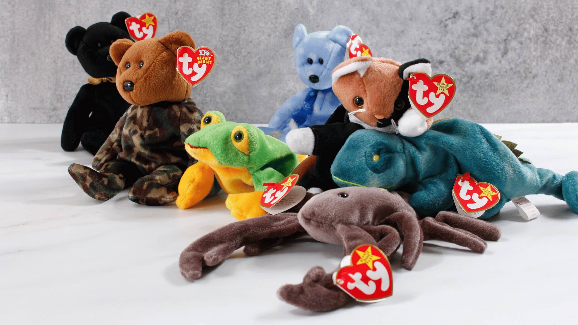beanie babies from the 1990s