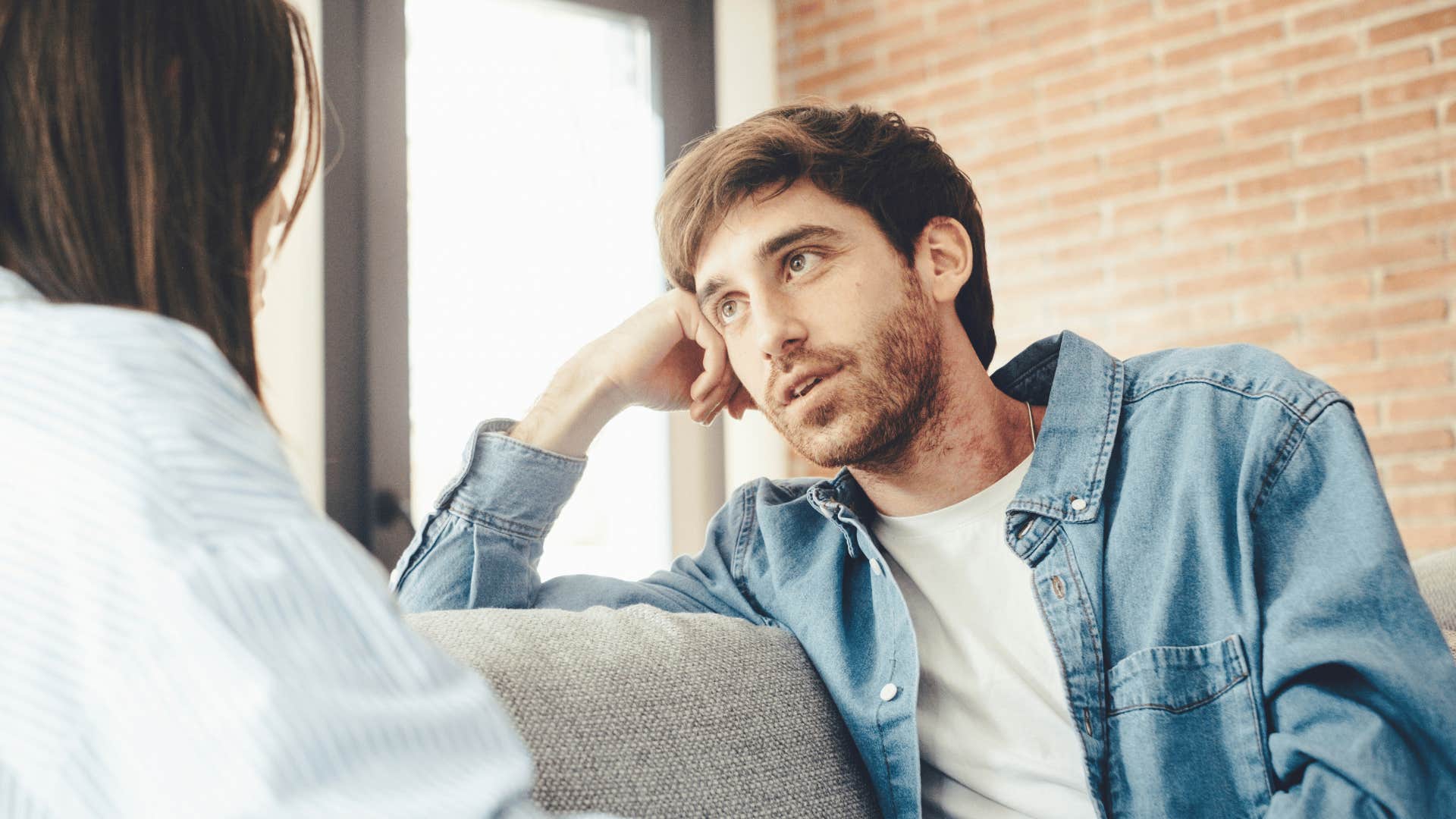 man listening to his wife with genuine respect