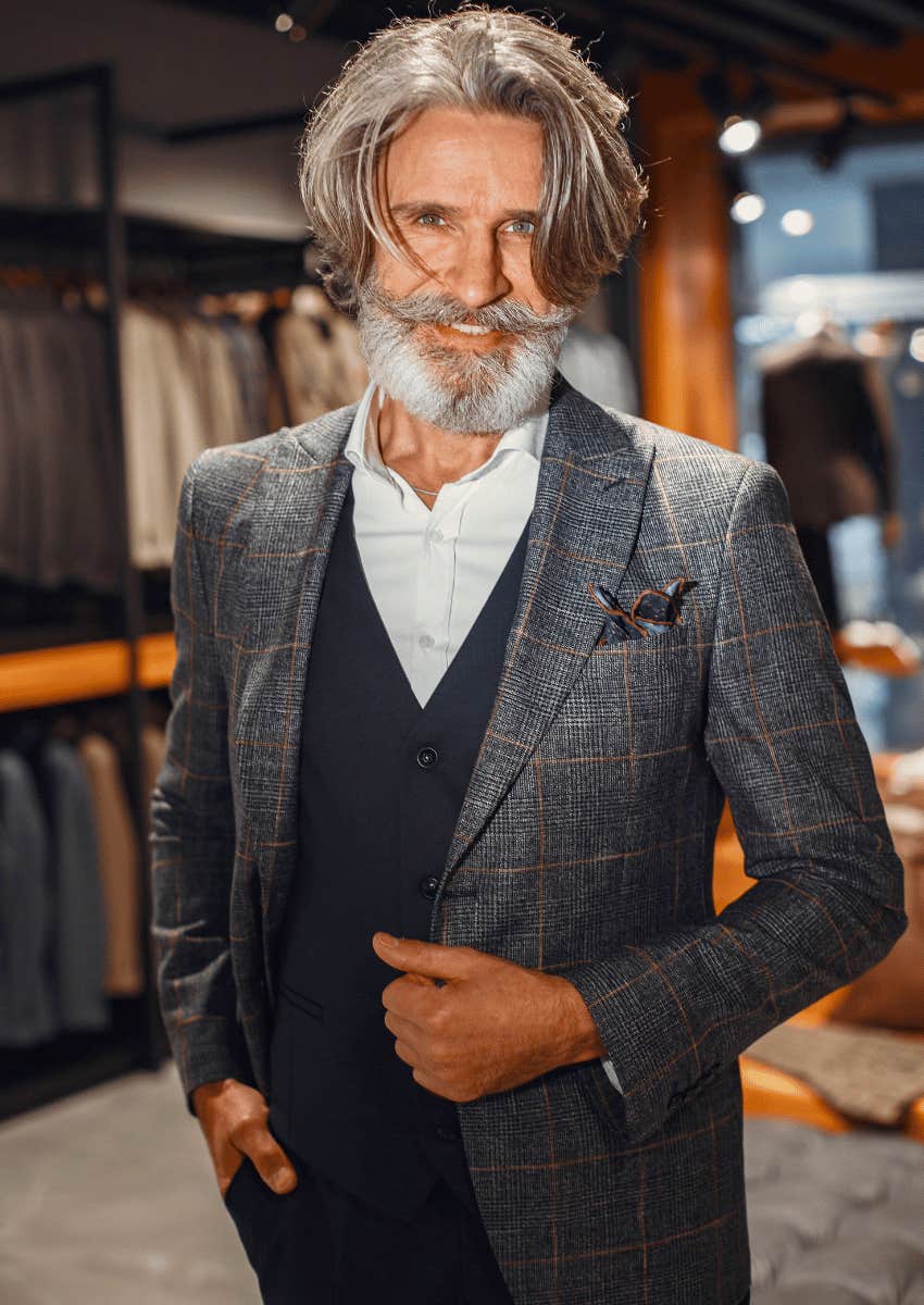 older man dressed well
