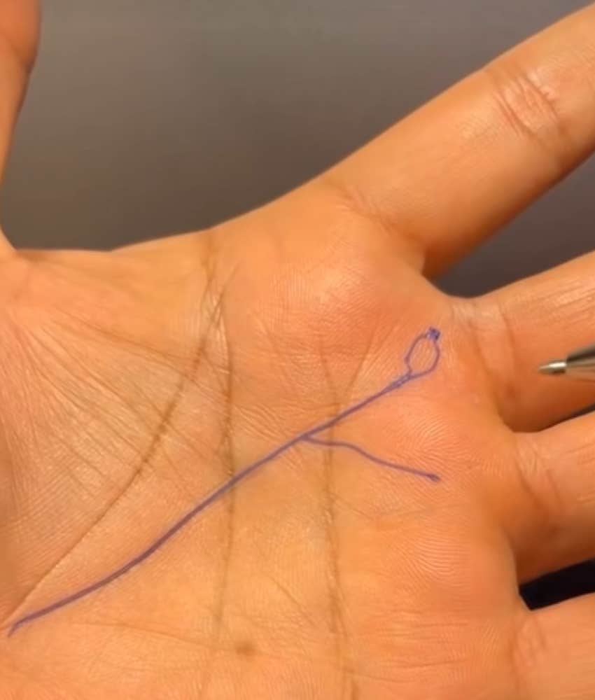 fish sign and line of fate