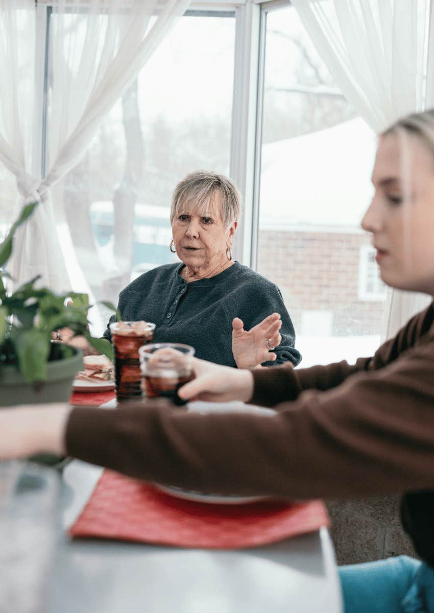 parent making hurtful well-meaning comments