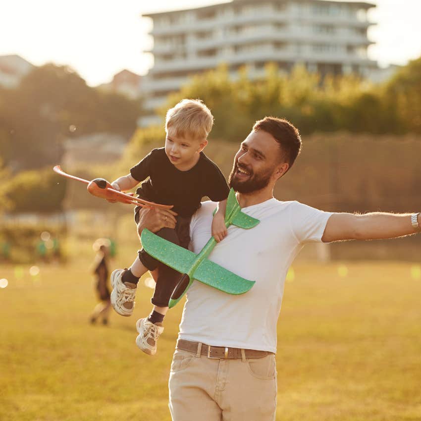 dad raising a remarkable son by giving him roots and wings