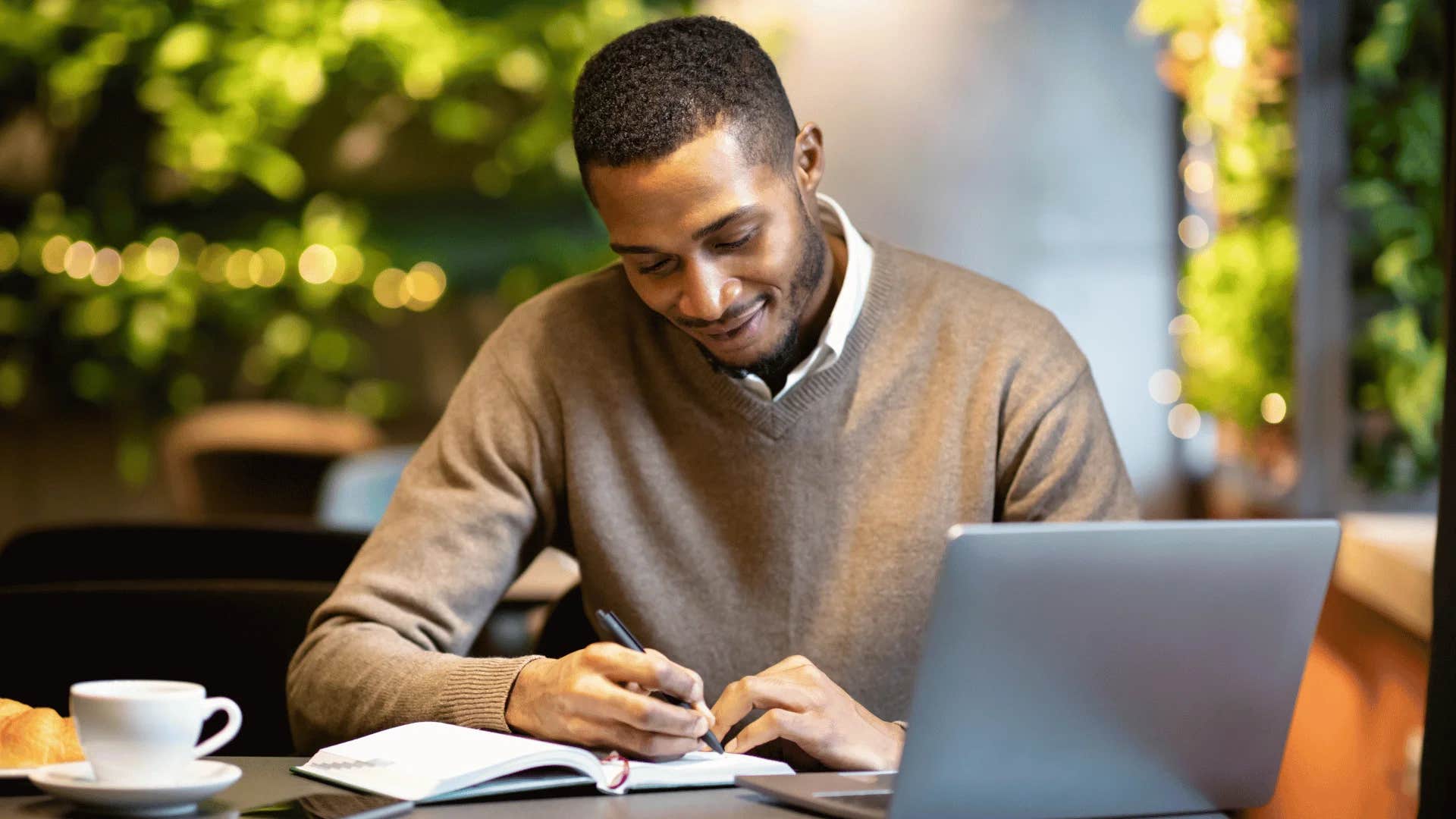 man who passive-aggressively doesn't extend himself because he secretly hates his job