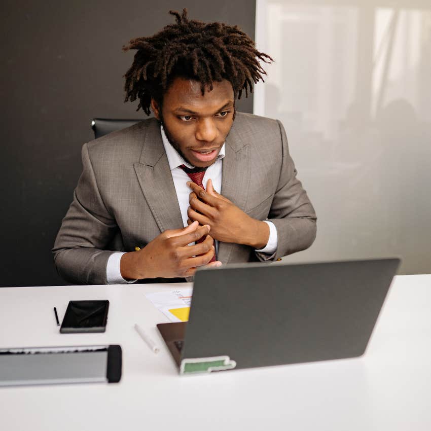 gen z man preparing for a job interview