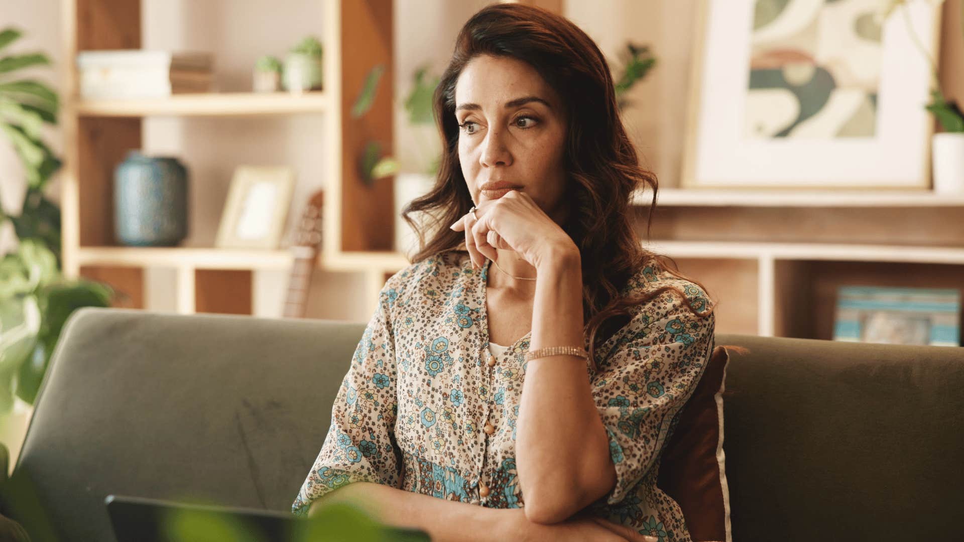 selective and picky woman trying to make a decision