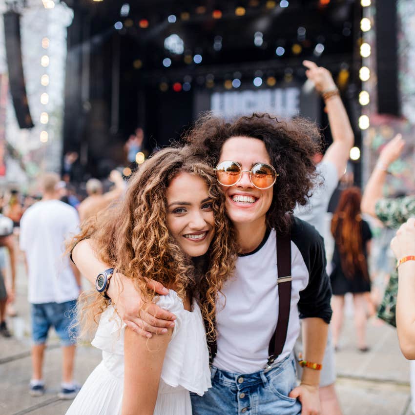 women experiencing positive health effects thanks to attending concerts