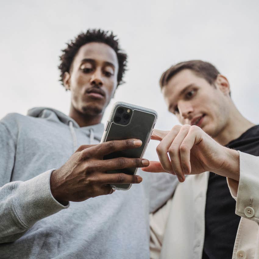 young men complaining on social media