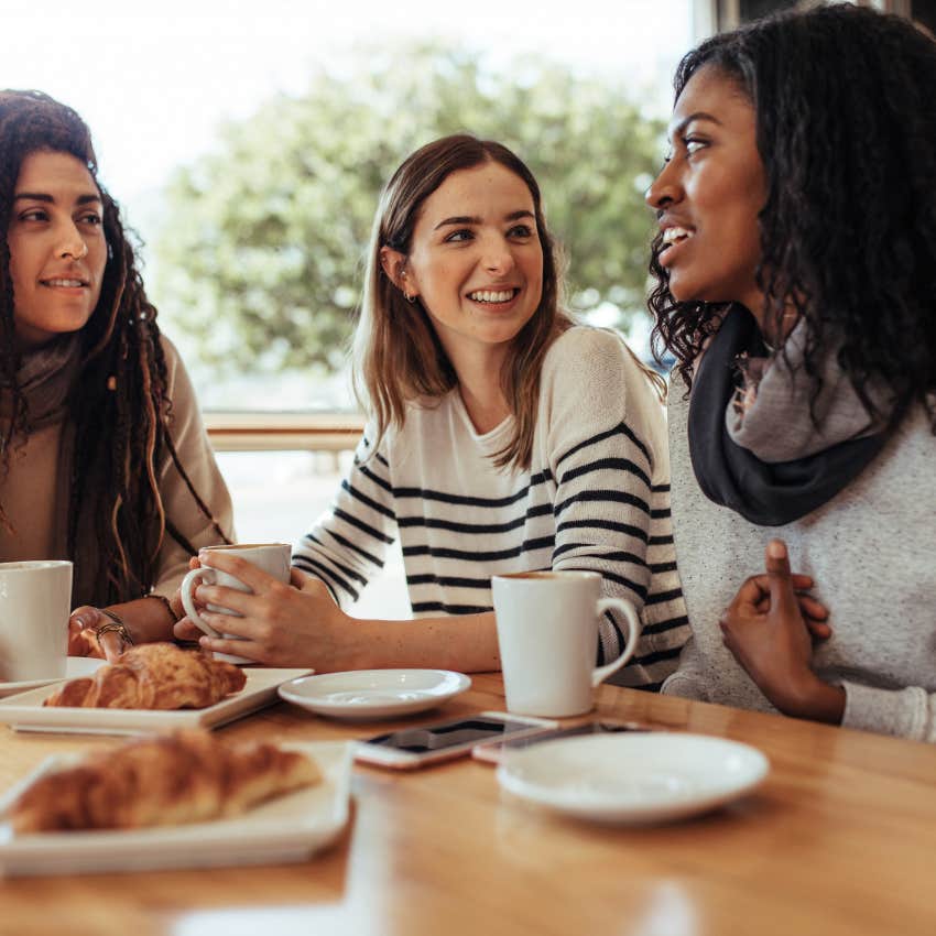 young women taking their conversations offline