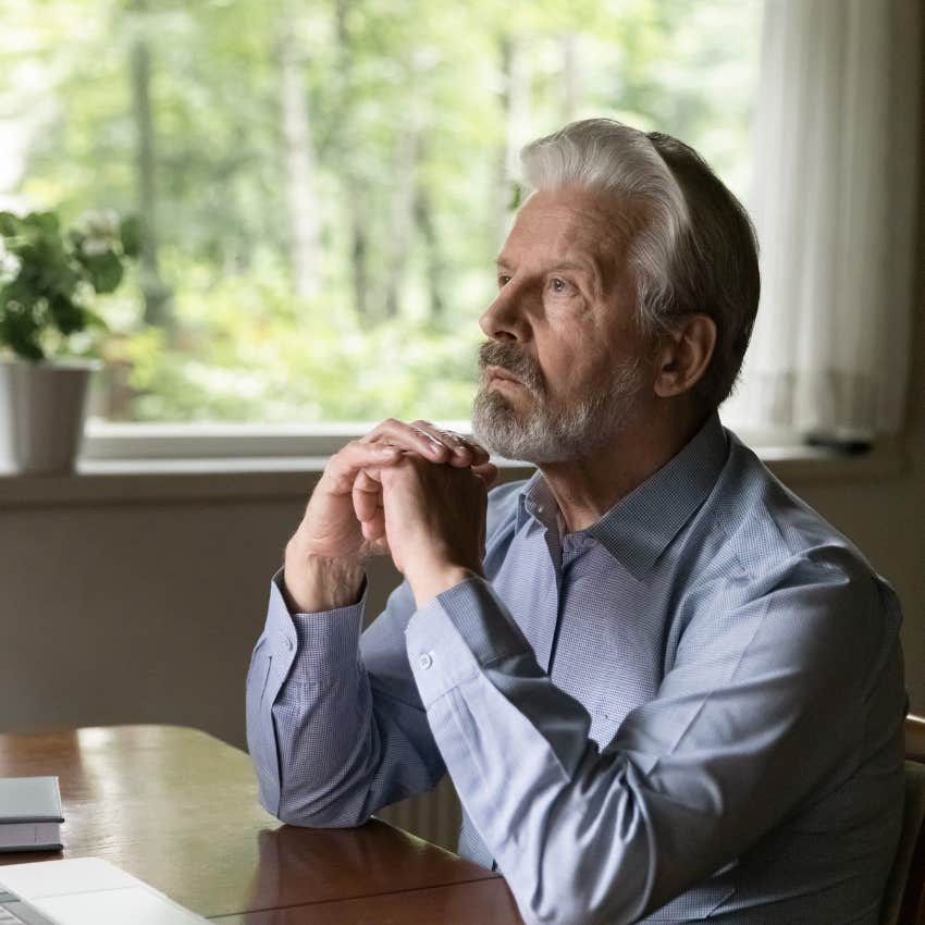 older man thinking