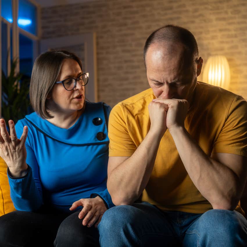 mentally and emotionally weak woman complaining about past conflicts and issues