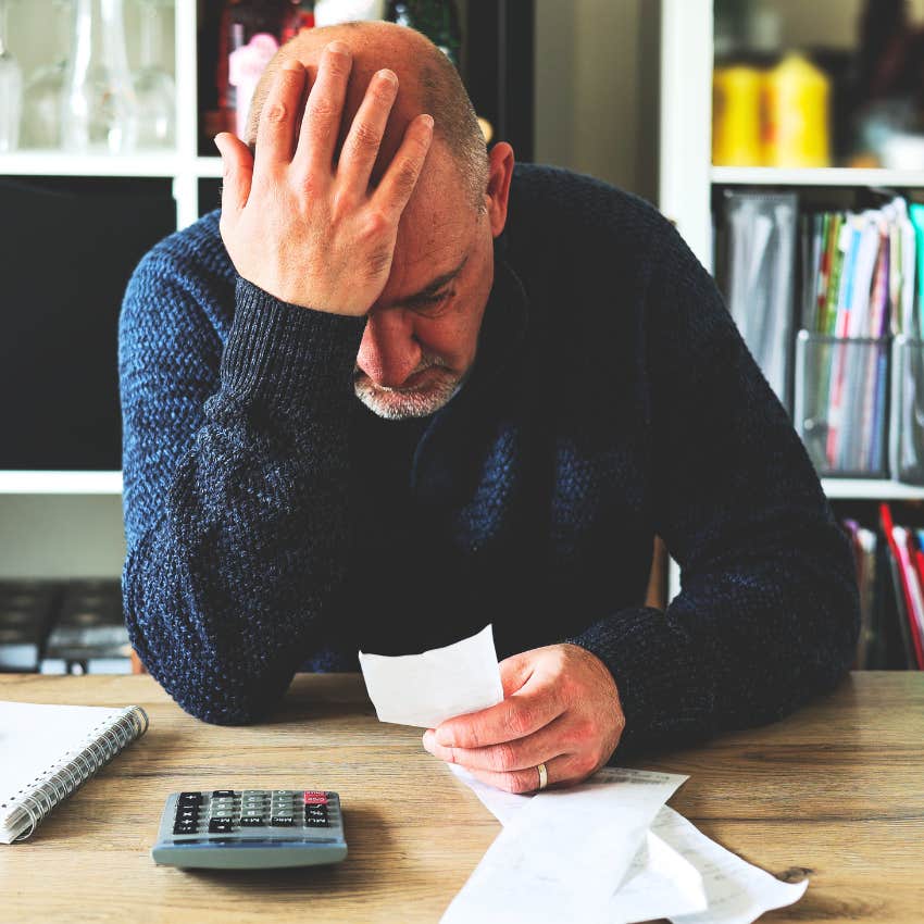 Man who can't stop his mind from racing because he's dealing with money stress