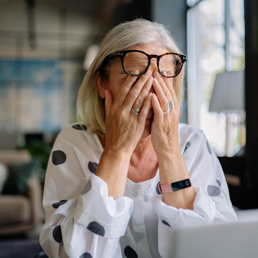 woman stressed out